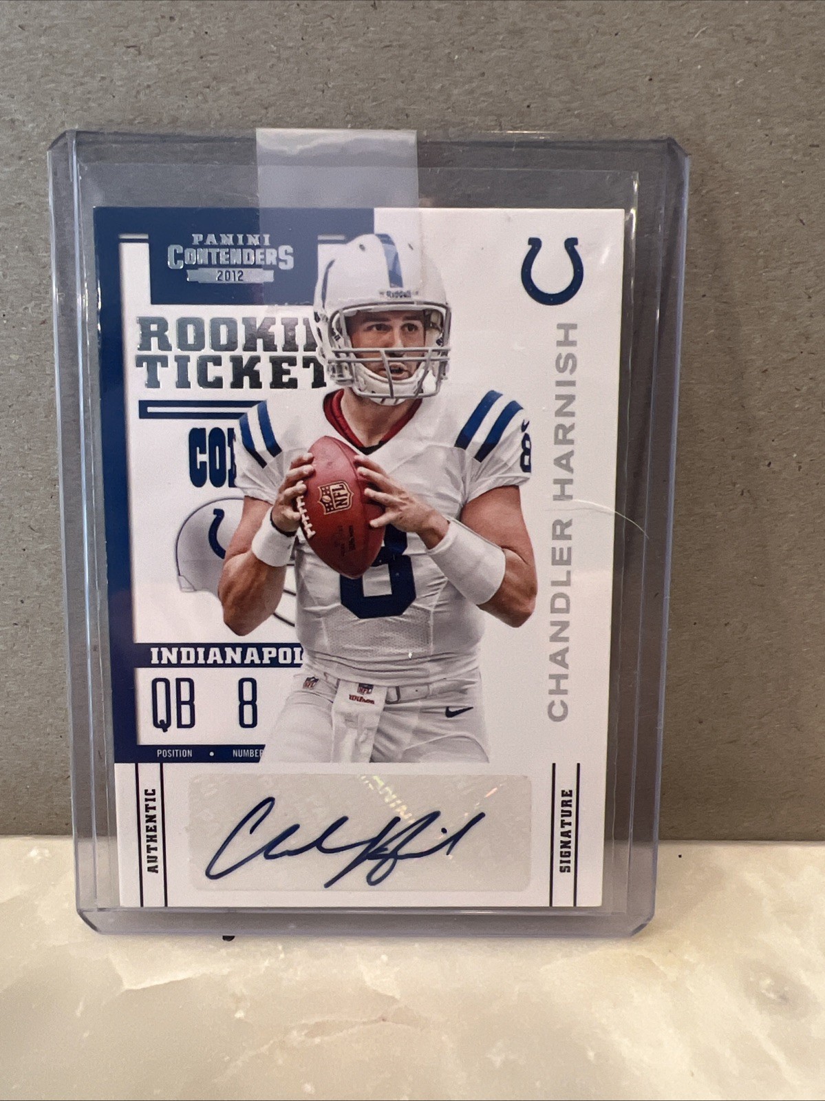 Chandler Harnish Panini Contenders #114 Autograph