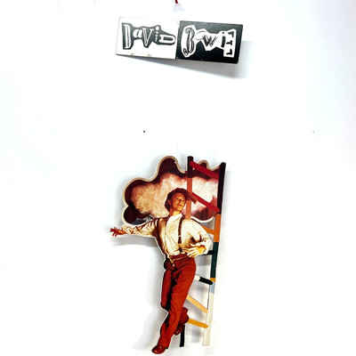 100cm Music Store DAVID BOWIE Officiel CD Vinyl Display Vintage Schild Poster