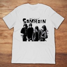 Retro Music of Samhain Band Shirt Short Sleeve White Unisex S-5XL