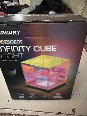 New Infinity Cube Night Light Iridescent Effect