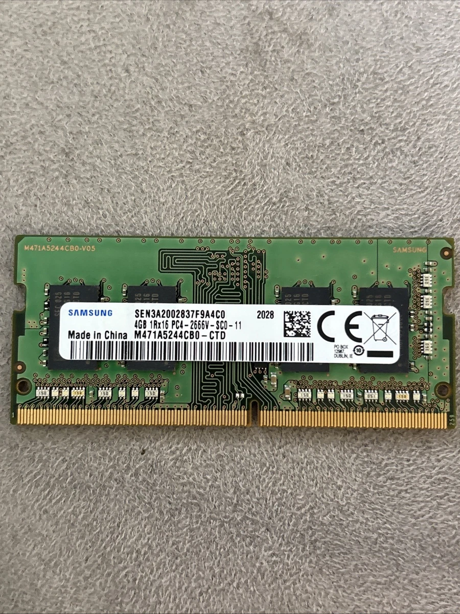 Samsung DDR4 SDRAM 4 GB Capacity per Module Memory (RAM) for sale