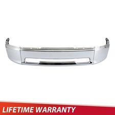 New Chrome - Steel Front Bumper For 2009 2010 2011 2012 Dodge Ram 1500 Chrome