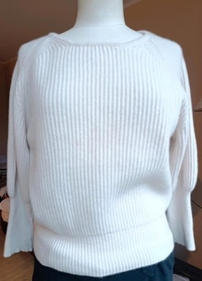 STEPHAN BOYA Cashmere  Pullover dicker Rippstrick Sz M oversized 100% Kaschmir