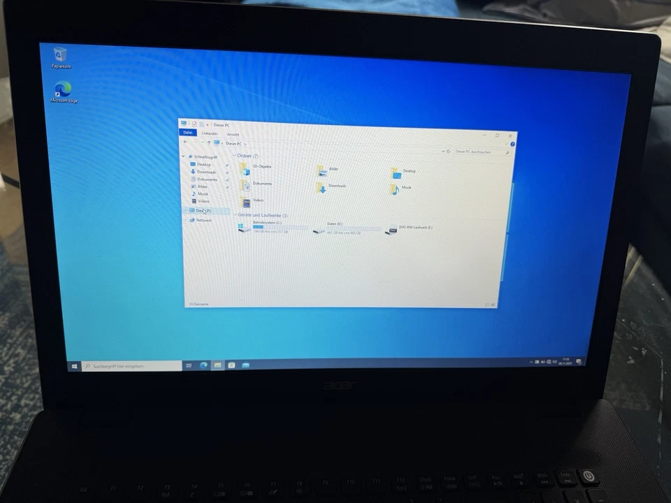 Acer Travelmate P278, i5, 17“, DVD, Wlan/NIC, 8GB, 250GB + 500GB SSD, Win10/11. - Bild 4 von 4