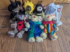 Ty Attic Treasures 1993 Costume Bear Lot Sterling Beezee Esmerelda More
