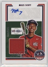 2022 Panini USA Baseball Stars & Stripes Signatures /399 Miles Scott Auto 0jd0