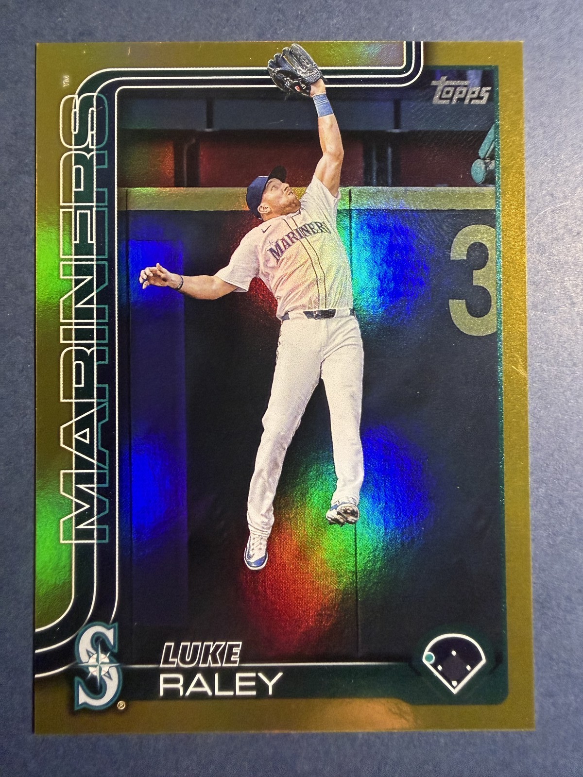 2025 Topps Series Two Luke Raley Gold Rainbow Foil #/50 #534