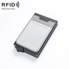 Anti-Degauss Postkartenständer Aluminiumlegierung RFID silber