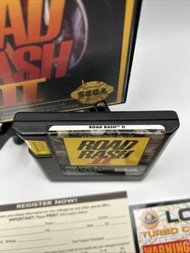 Road Rash II (2) - Sega Genesis, 1992 - CIB W/Poster Reg Tested Nice