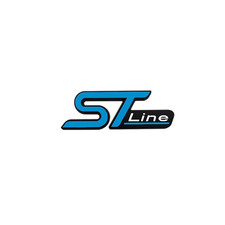 Car Metal ST Line Front Grille Badge For Ford Focus Fiesta Puma Kuga EcoSport