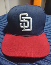vintage New Era 9FORTY San Diego Padres MLB Adjustable Snapback Cap Navy/Red