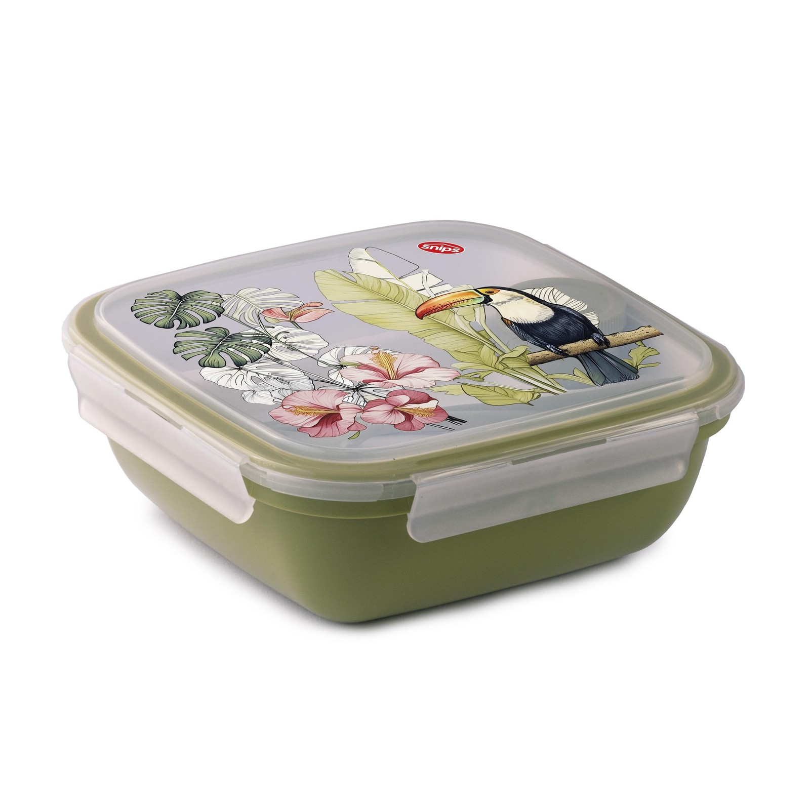 Snips Fresh Lunch Box Quadrato Tucano 1.5L - Contenitore Made in Italy