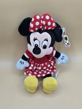 Disney World Minnie Mouse Plush Toy Vintage Stuffed Animal Kids 14" Red Dress