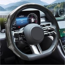 Car Steering Wheel Cover, Non-Slip Vehicle Steering Wheel Black for 14.5-15 Inch