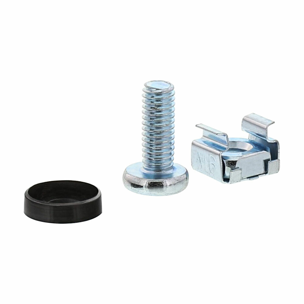 INL InLine® Dadi in gabbia M6 fori quadri HU con vite croce e rondella, Conf. 2