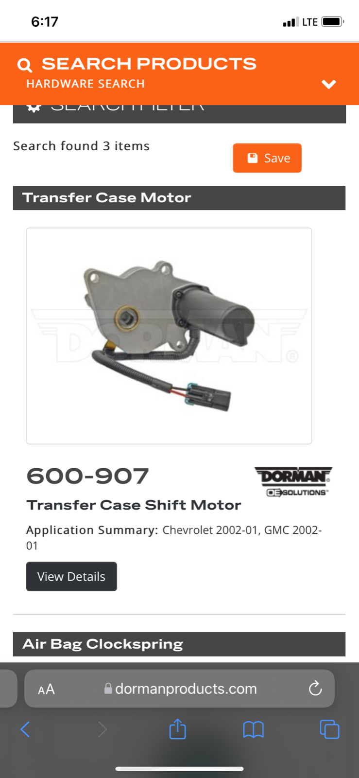 Dorman 600907 Replacement Engine Oil Cooler Line Fitting