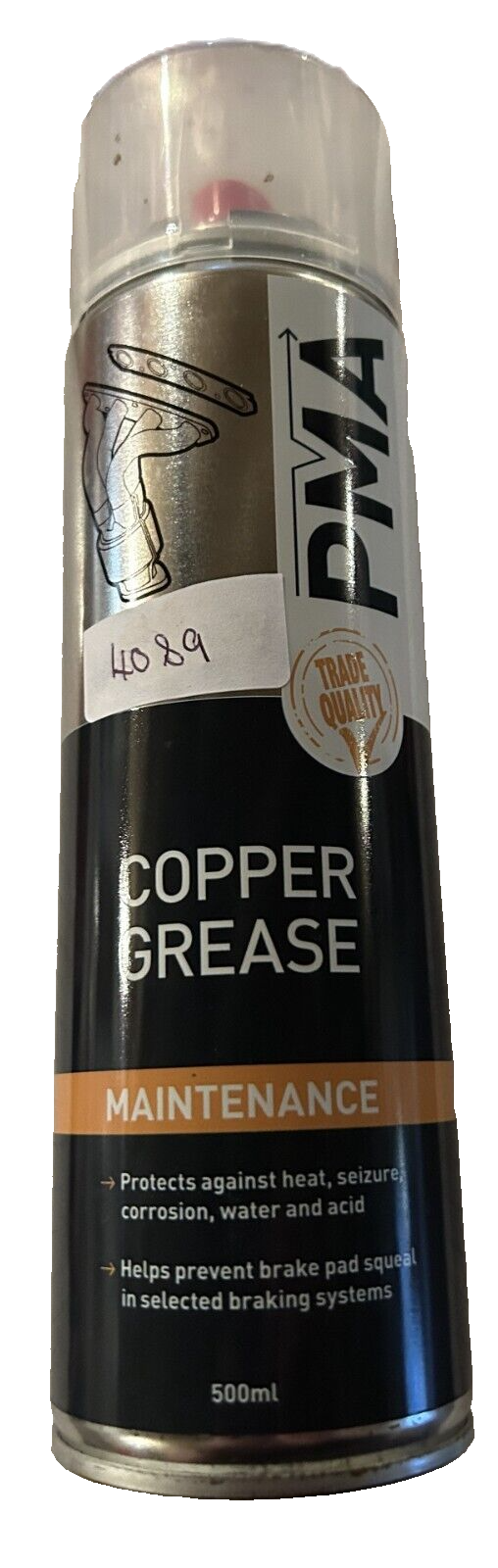 4089 PMA Copper Grease 500ml Aerosol COPGR PMA (2x Tins)