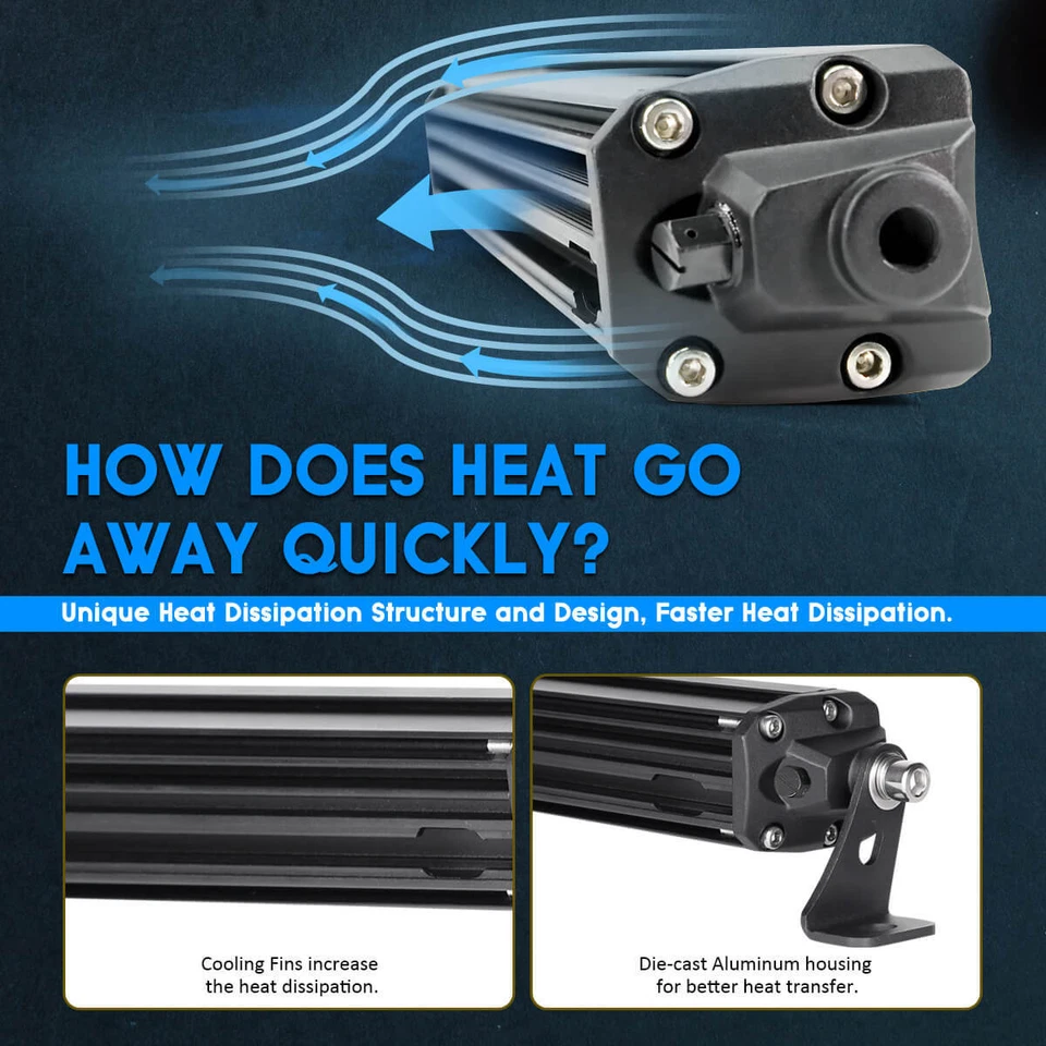 32 Inch For Ford F150 LED Light Bar Flood Spot Combo Fog Driving Off-road Light Foto 4 de 4