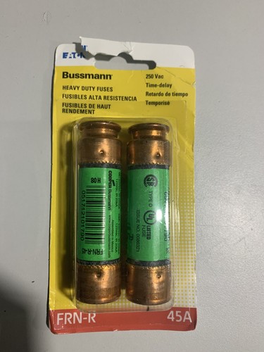 EATON BUSSMANN BP-FRN-R-35 FRN SERIES 35A BRASS TIME-DELAY CARTRIDGE ...