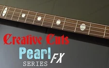 Oval MOP WHITE SHELL Fretboard Markers Vinyl Inlays Sticker Decals for ANY BASS