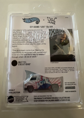 NEW 2022 MC Hot Wheels RLC Exclusive X Cey Adams 70's “LOVE” Van