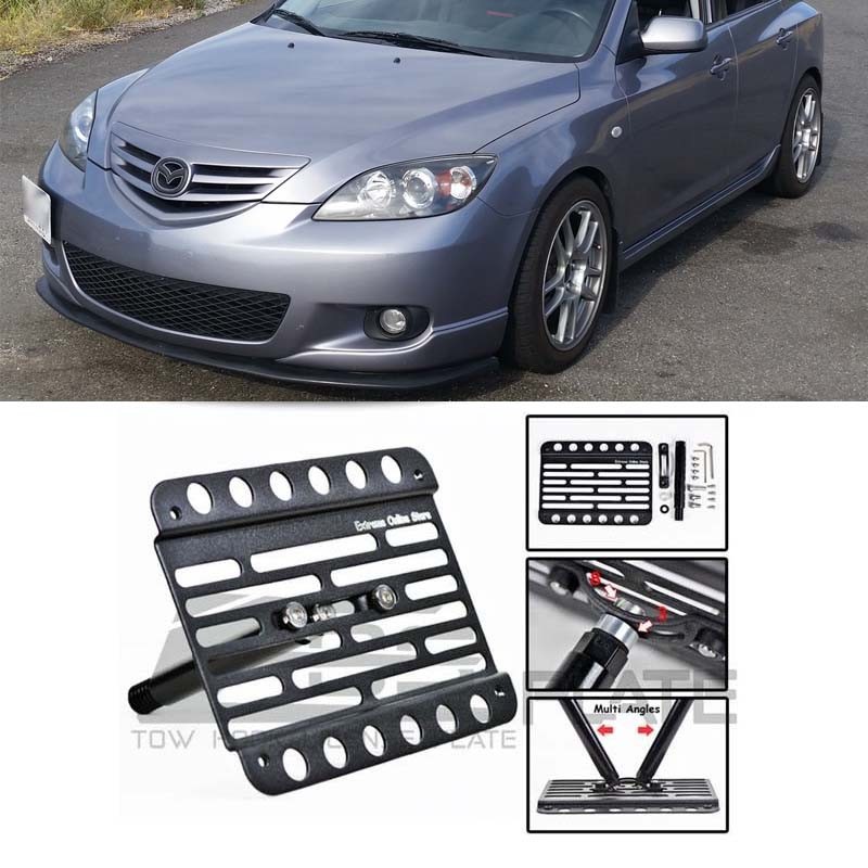For 04-09 Mazda 3 Mazdaspeed 3 Front Tow Hole Hook License Plate