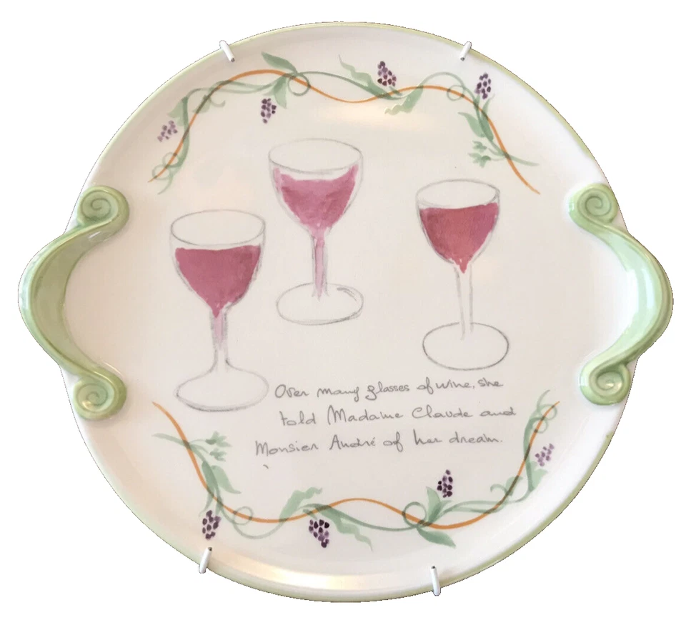 PFALTZGRAFF PISTOULET (THE SECRETS OF) CHEESE PLATE w/ HÄNGER STICKER ON BACK  - Image 2 of 4