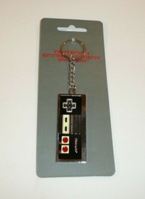 Classic Nintendo Controller Key Chain Keychain NES Original Bioworld Metal Shiny