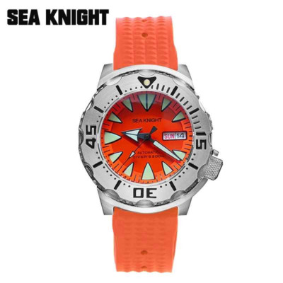 SEA KNIGHT Herren Taucheruhr - NH36 Werk / Saphirglas / 316L Stahl / wasserdicht