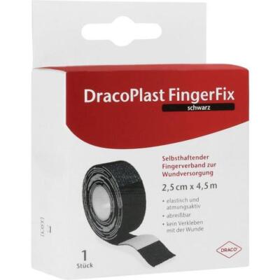 DRACOPLAST FingerFix 2,5 cmx4,5 m m.Wundk.schw. 1 St