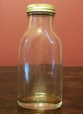 Vintage Upjohn Medicine Bottle 7 1/2 Empty