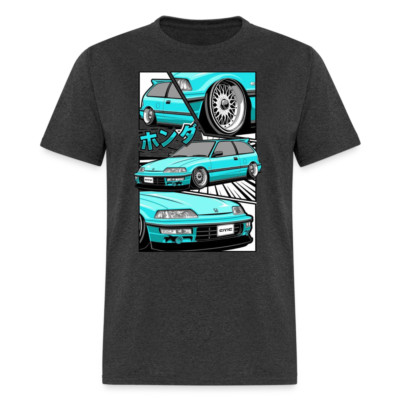 JDM Civic CRX Custom Men's Graphic Tee; Racing, Drift, Drag, Hot Rod