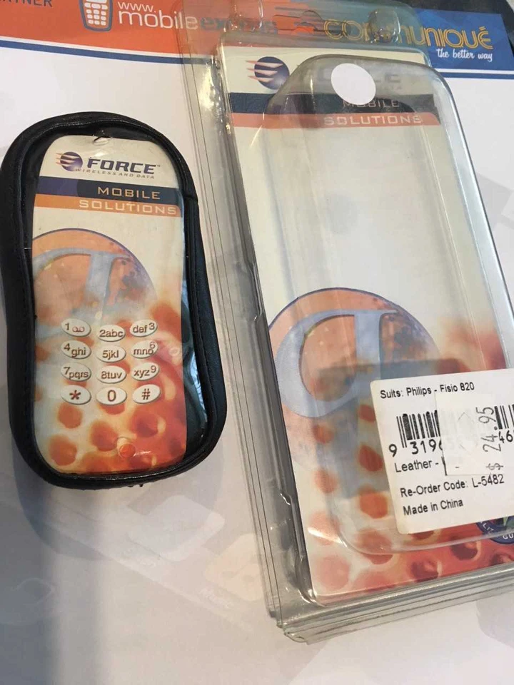 Philips Fisio 820 Ultra Funda de Cuero con Clip de Cinturón de Acero L-5482 Paquete Nuevo. Foto 2 de 3