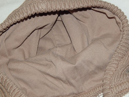 VTG Gap Girls S/M Tan Snowflake Fair Isle Hooded Poncho Cape - Picture 5 of 8