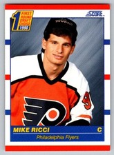 1990-91 Score - First Round Draft Choice #433 Mike Ricci (RC)
