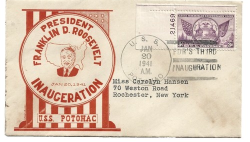 1969 PRESIDENT RICHARD M NIXON UNADDRESSED INAUGURATION DAY