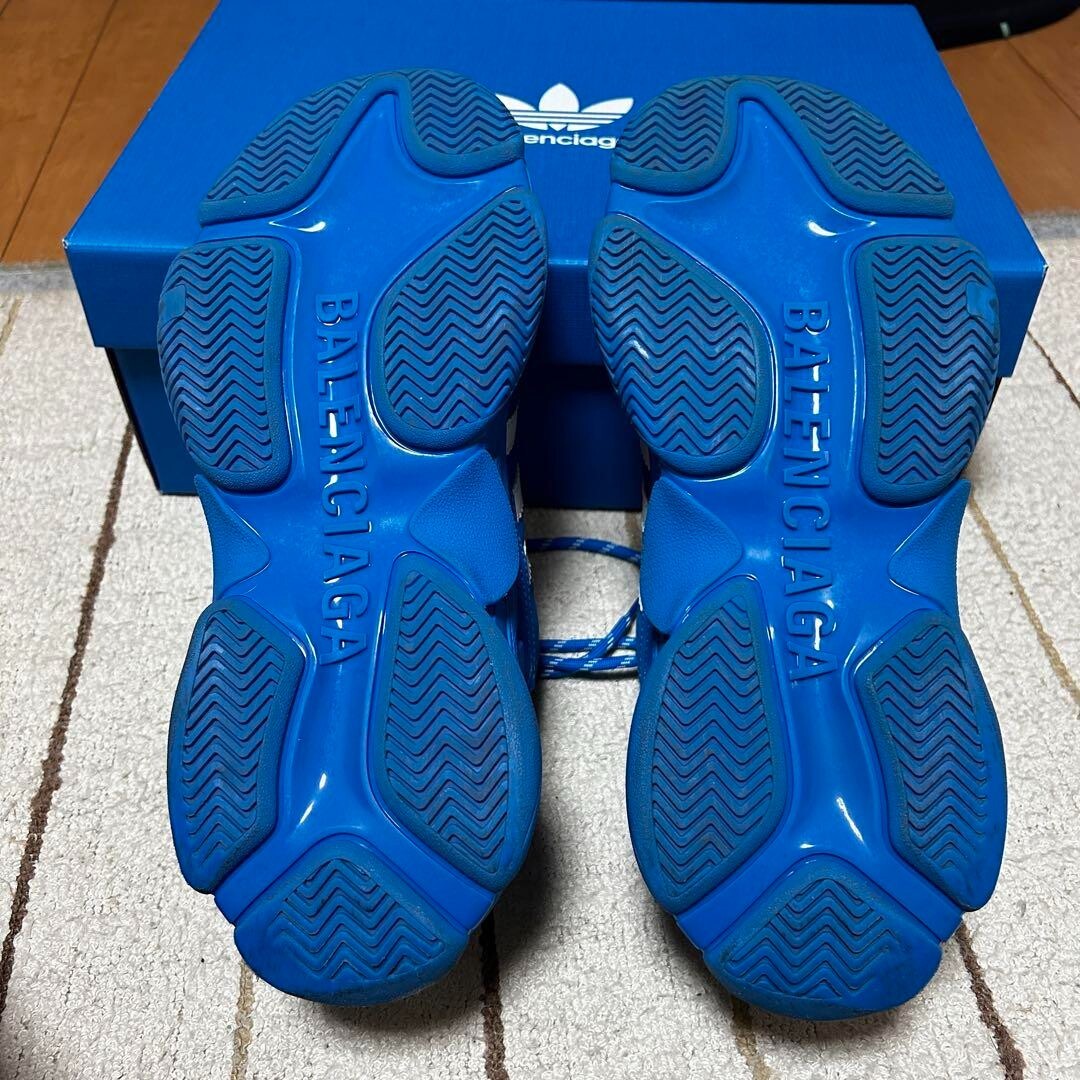 MEN'S BALENCIAGA / ADIDAS TRIPLE S SNEAKER IN BLUE SIZE 42 MEN'S BALENCIAGA / ADIDAS TRIPLE S SNEAKER IN BLUE SIZE 42