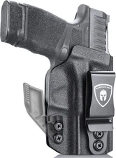 IWB Kydex Holster For Springfield Armory Hellcat 1.75 Inch Steel Clip Adj. Cant