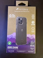 Nimble Tech For Good 72% Certified R3cycled Plastic Clear Case iPhone 13 Pro NEW