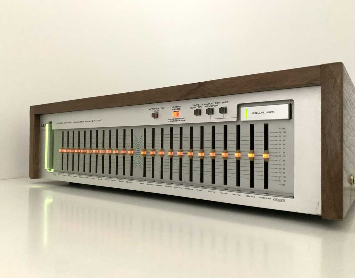 【希少】AKAI/アカイ　EA-G90　グラフィックイコライザー Akai Ea G90 Stereo Graphic Equalizer Rare Wood LED 2 Color
