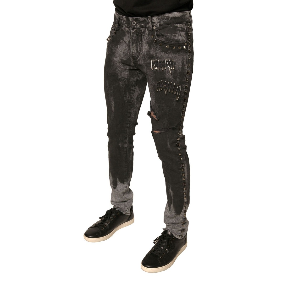 【関税込み】dolce & gabbana DG' jeans Light blue wash loose stretch jeans in Multicolor for Men