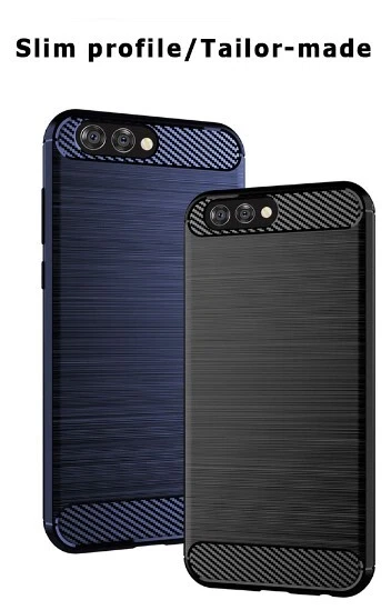 Funda de silicona dibujada de fibra de carbono de alta resistencia de calidad superior para ASUS ZenFone 4 Foto 4 de 4