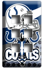 INDIANAPOLIS COLTS FOOTBALL TEAM LIGHT SWITCH OUTLET WALL PLATES SPORT ART DECOR