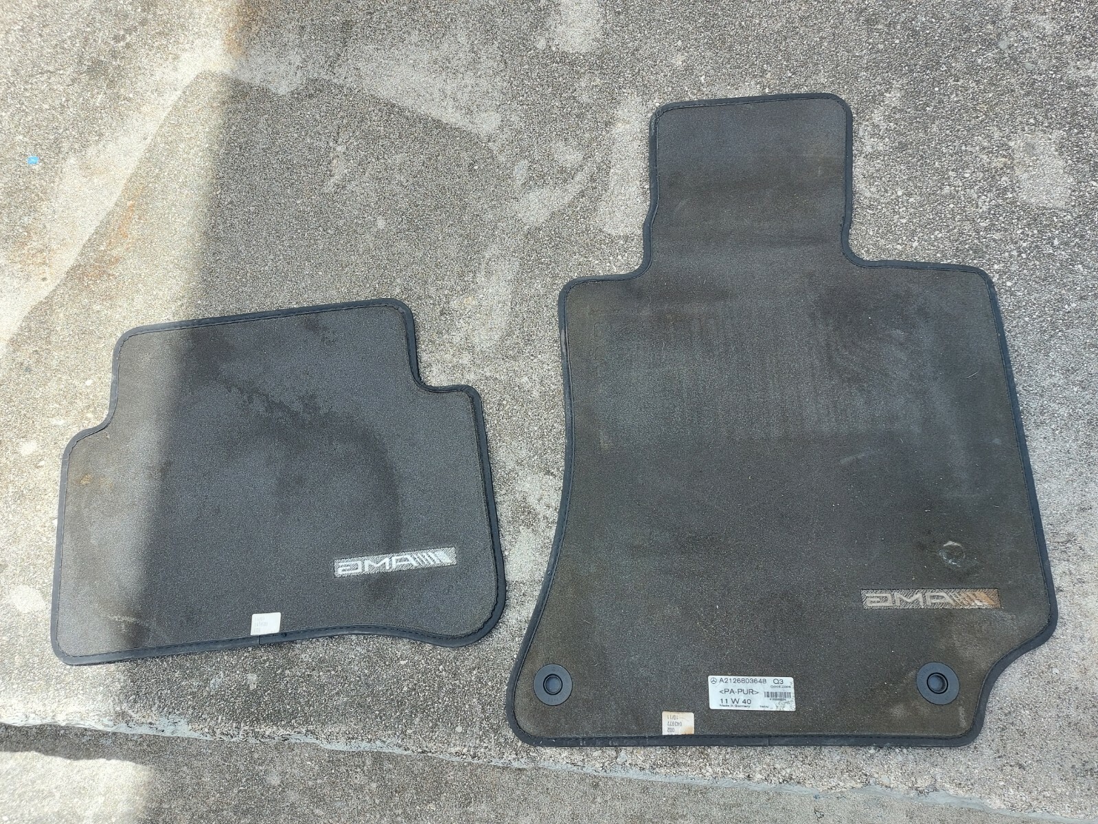 2013 W204 MERCEDES C63 AMG Sedan Black Carpet Floor Mats Set of 4 