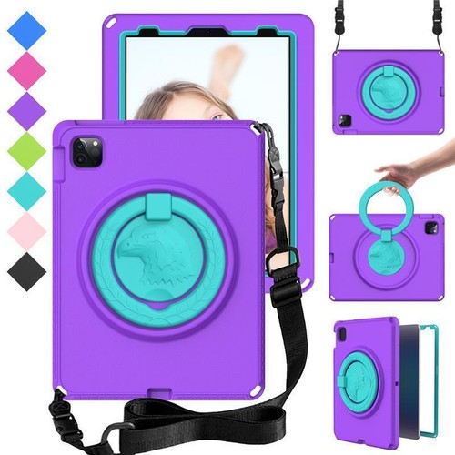 For iPad Air 5th 4th 10.9 Pro 11 Kids Case Cover Shockproof Shoulder Strap Tough - Picture 22 of 24