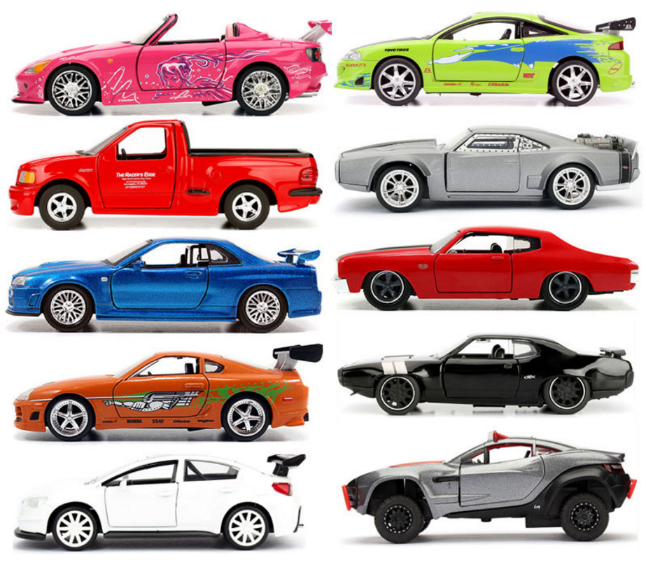 fast and furious scale model cars