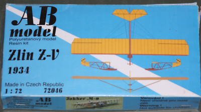 Zlin Z-V - ABmodel - 1/72 - neu - Sonderpreis - Segelflugzeug - Resin