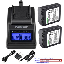 Kastar Battery LCD Fast Charger for CGA-S006 S006/1B CGR-S006 S006 DMW-BMA7