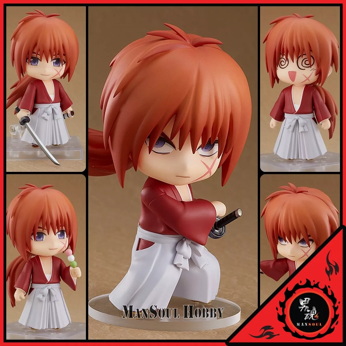 NEW AUTHENTIC Nendoroid 2215 Rurouni Kenshin Himura Kenshin 2023