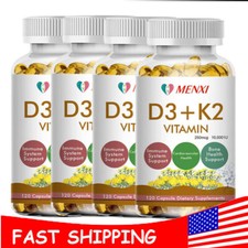 Vitamin D3 10000IU and K2 MK-7 250mcg - 120 Tablets - Immune Support Wellness US